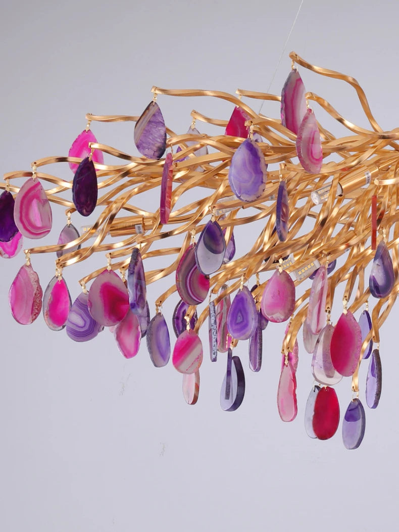 Premium Nordic Agate Crystal Chandelier