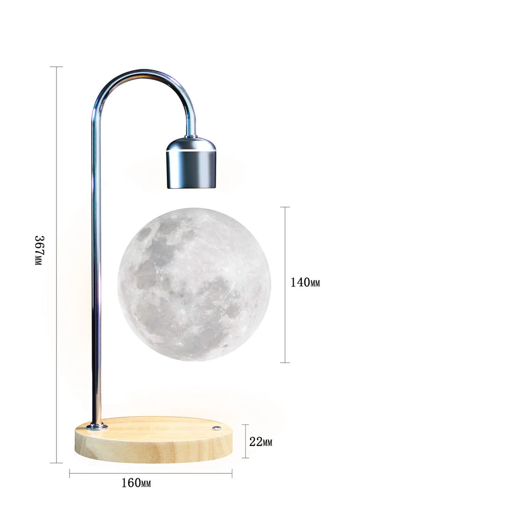 Levitating Moon Lamp & Wireless Station – Modernes Design & Technologie