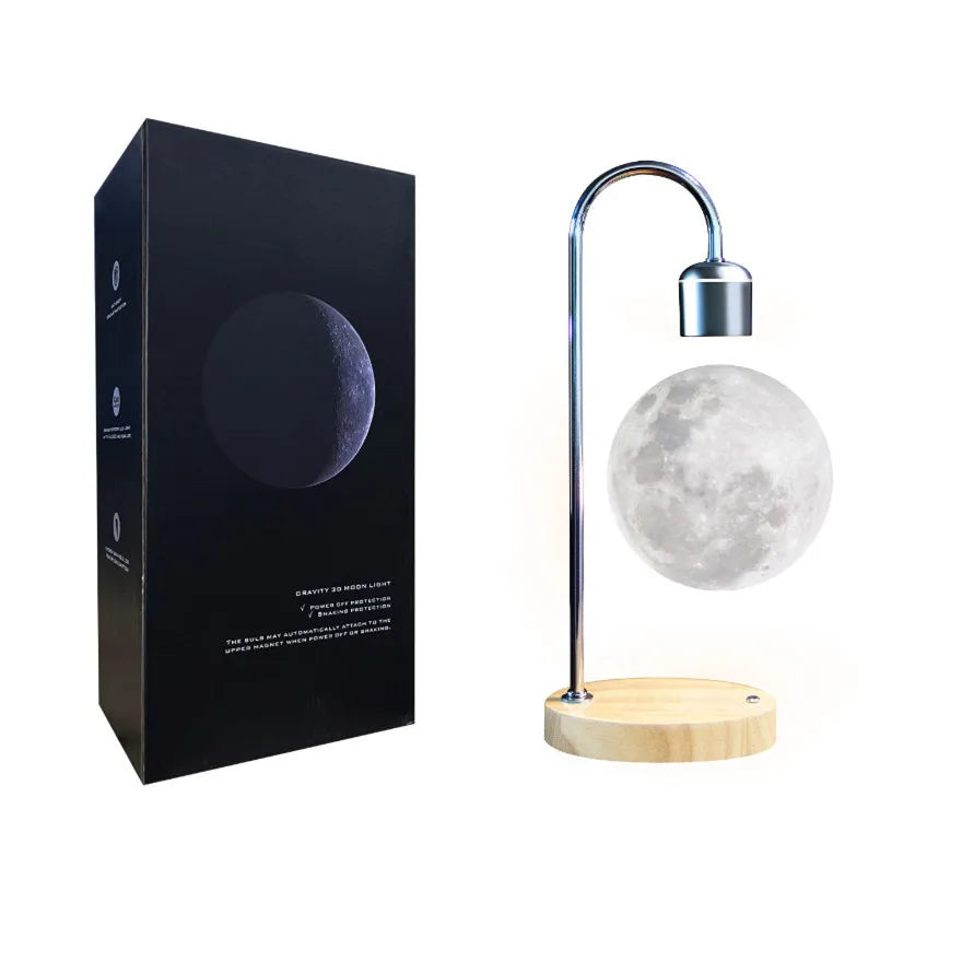 Levitating Moon Lamp & Wireless Station – Modernes Design & Technologie