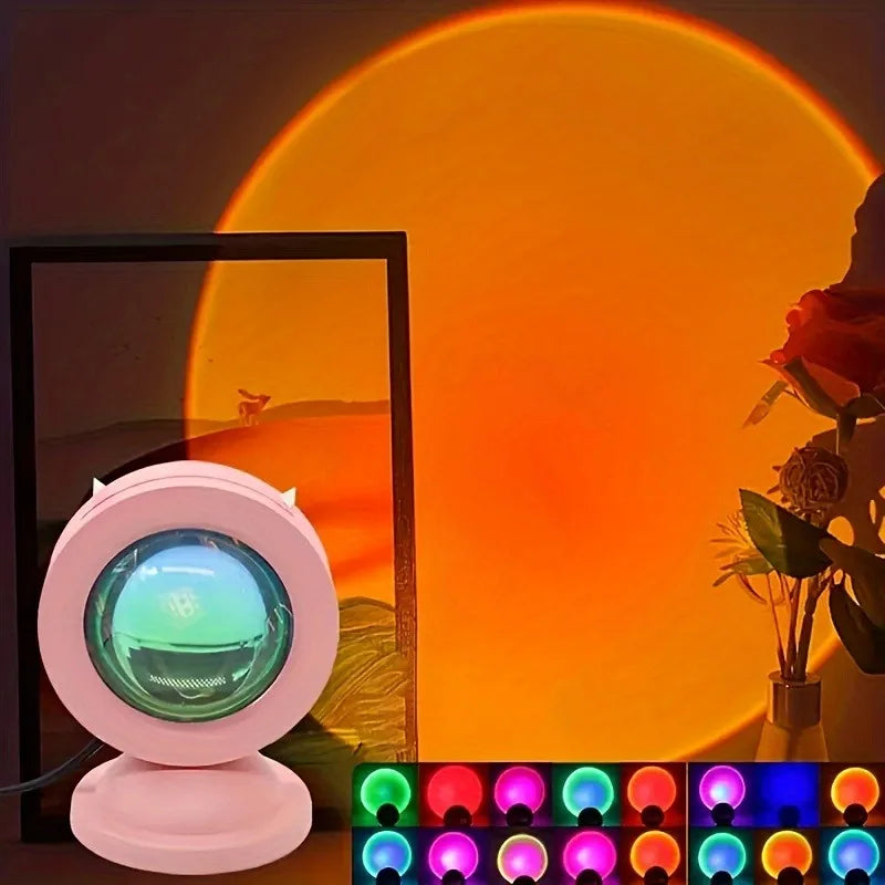 Sunset Projektionslampe - 16 Farben LED Atmosphäre Licht