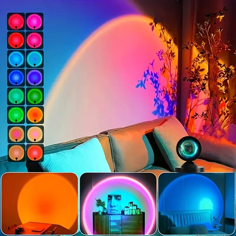 Sunset Projektionslampe - 16 Farben LED Atmosphäre Licht