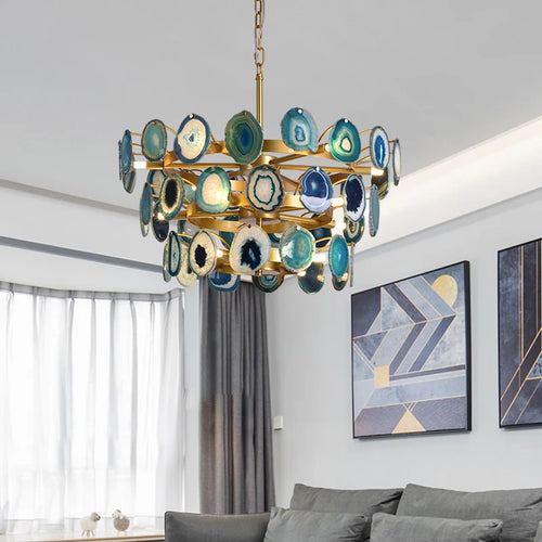 Premium Nordic Agate Crystal Chandelier