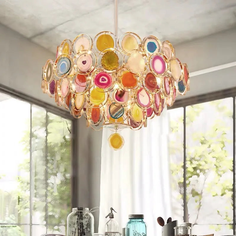 Premium Nordic Agate Crystal Chandelier