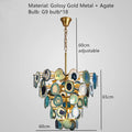 Premium Nordic Agate Crystal Chandelier