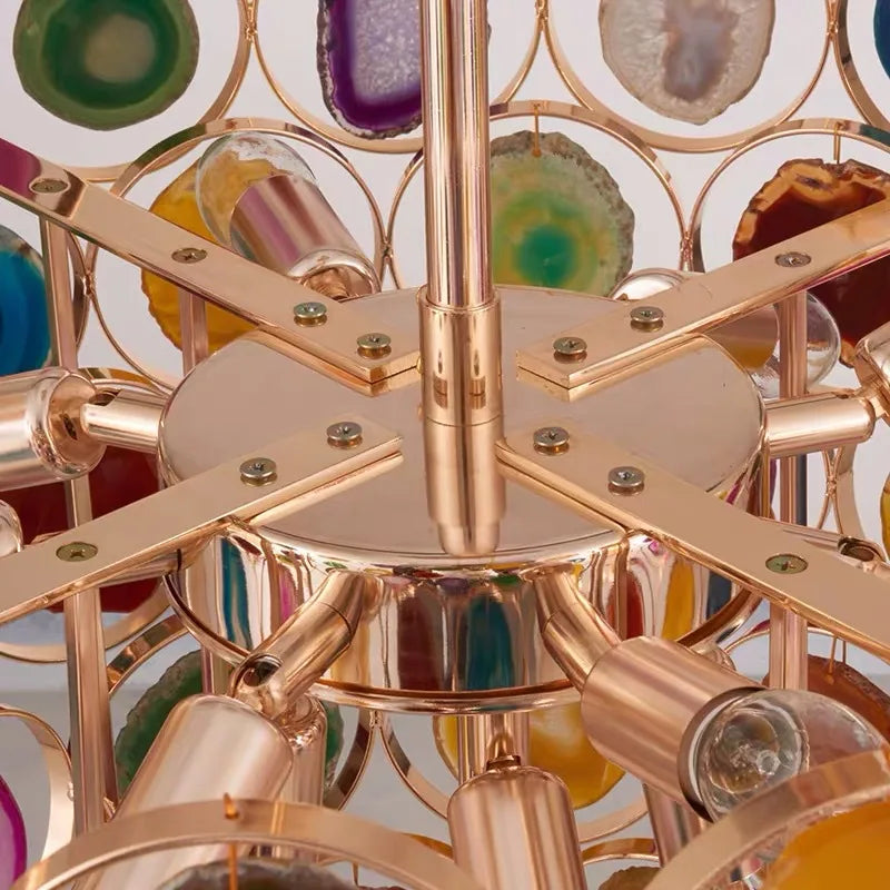 Premium Nordic Agate Crystal Chandelier