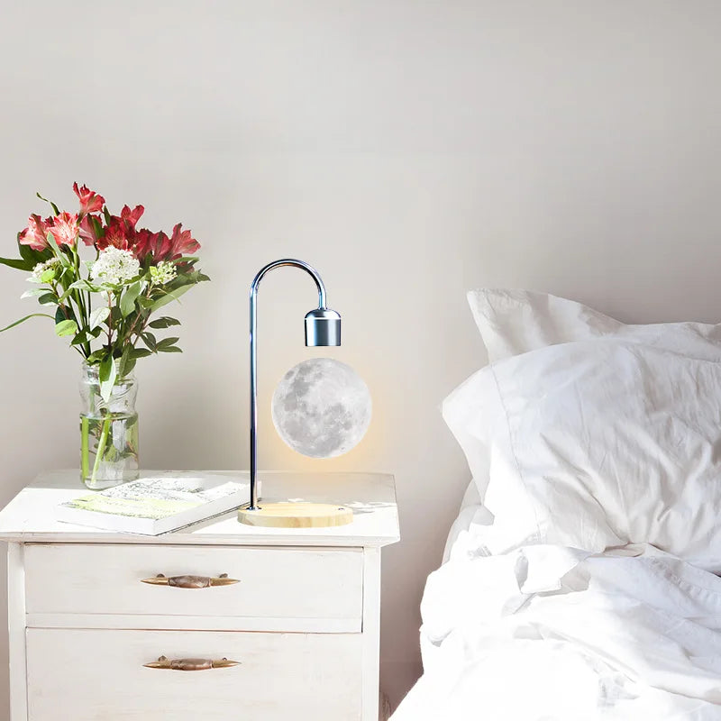 Levitating Moon Lamp & Wireless Station – Modernes Design & Technologie