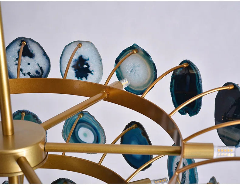 Premium Nordic Agate Crystal Chandelier