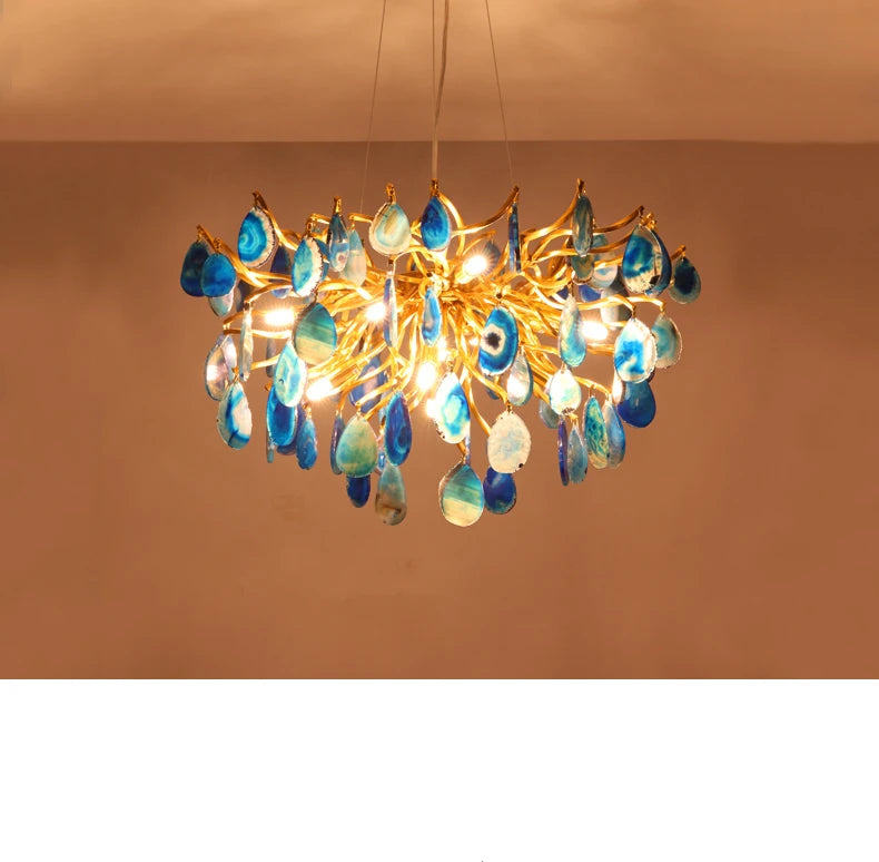 Premium Nordic Agate Crystal Chandelier