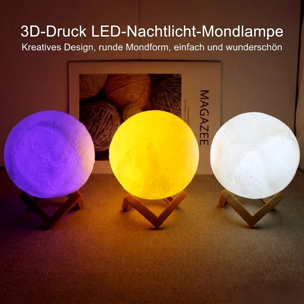 Mondlicht Smart-Lampe – 16 Farben & Fernbedienung