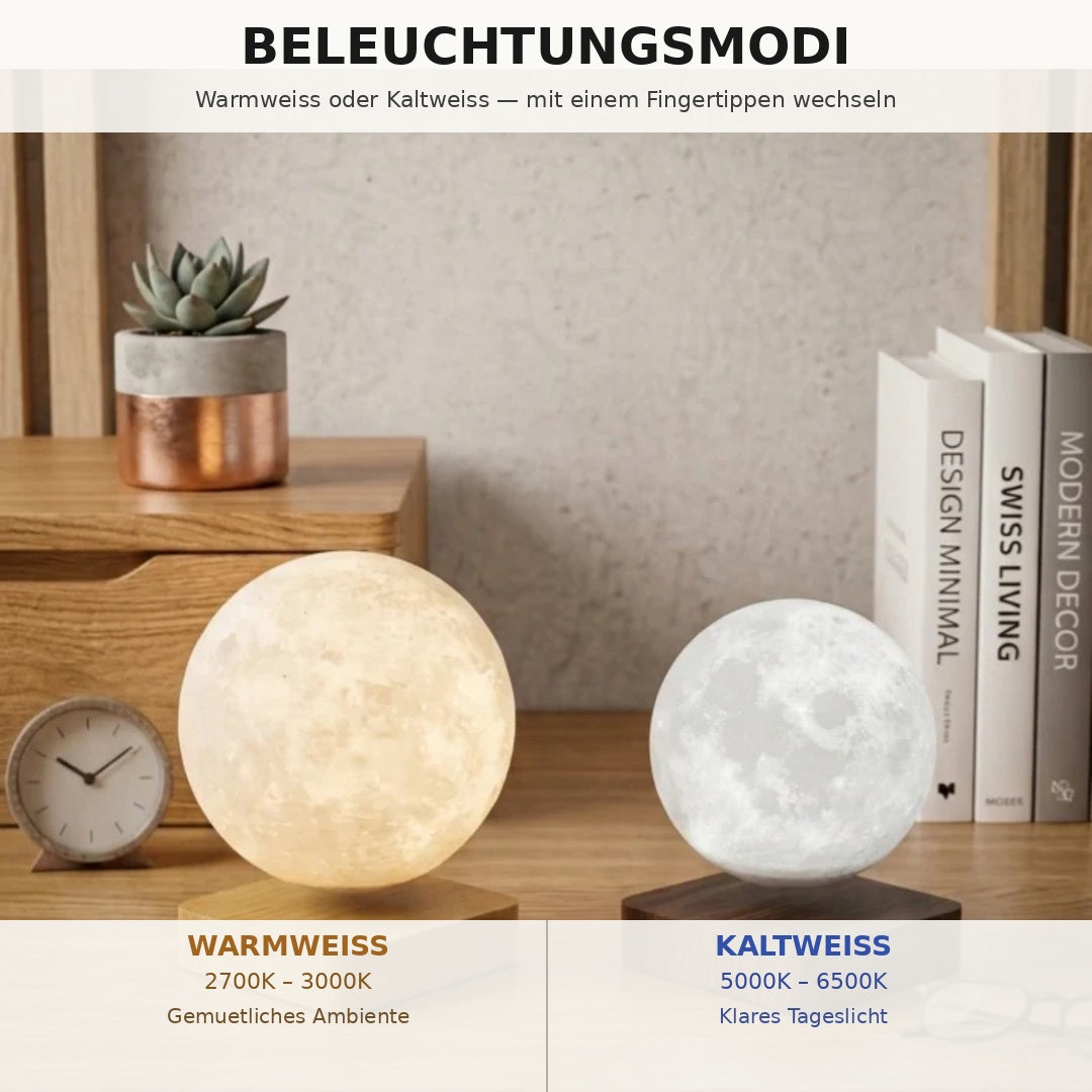 Levitierender Mond: Dein Stück Universum im Wohnzimmer