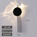 Mido Made Home | AuraLux™ Moderne skulpturale Wandleuchte aus Edelstahl