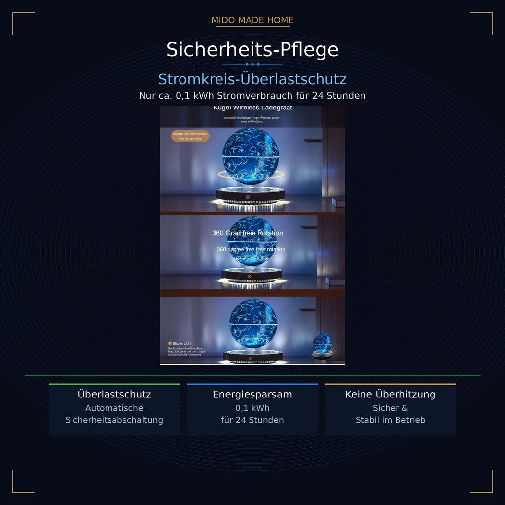 Schwebende LED-Magnetlampe – Futuristisches Design & 10 Farbmodi