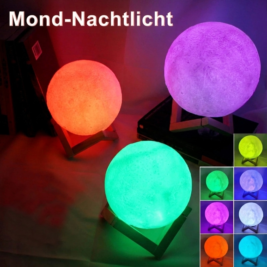 Mondlicht Smart-Lampe – 16 Farben & Fernbedienung