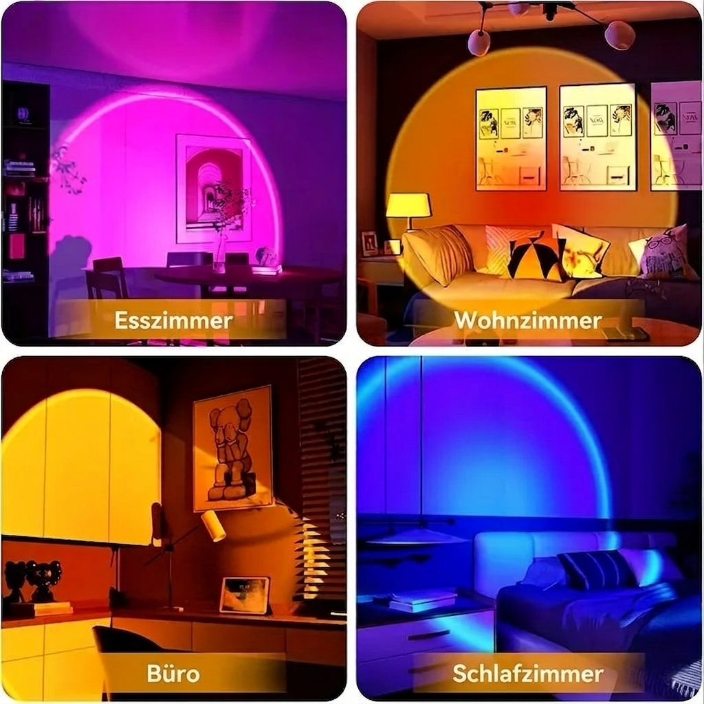 Sunset Projektionslampe - 16 Farben LED Atmosphäre Licht