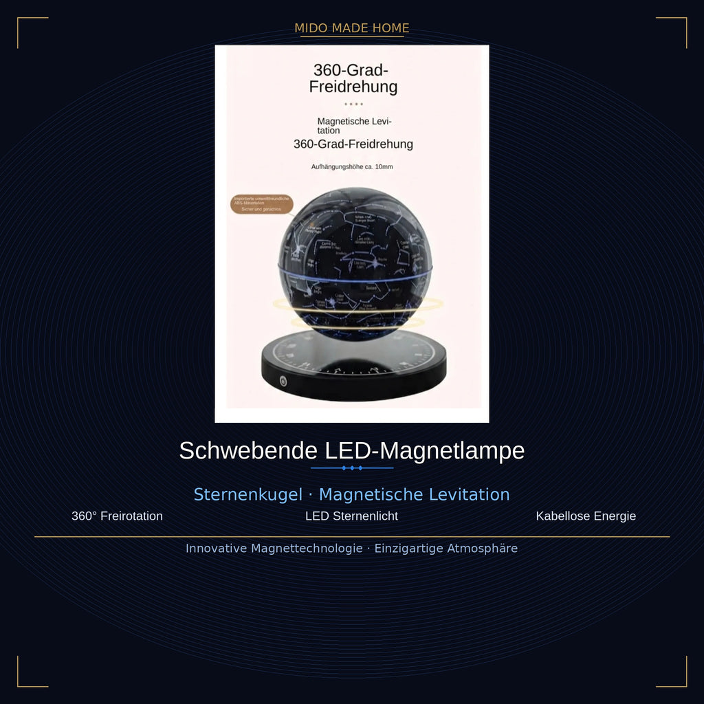 Schwebende LED-Magnetlampe – Futuristisches Design & 10 Farbmodi