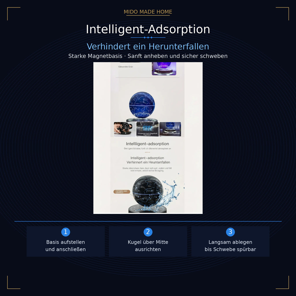 Schwebende LED-Magnetlampe – Futuristisches Design & 10 Farbmodi
